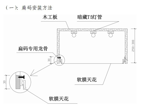 拉膜天花结点图